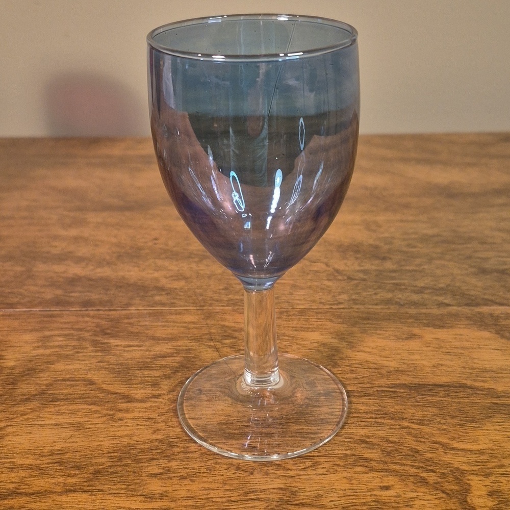 VINTAGE Multicolor Iridescent Wine Glasses, Set of 5 - Picture 5 of 16